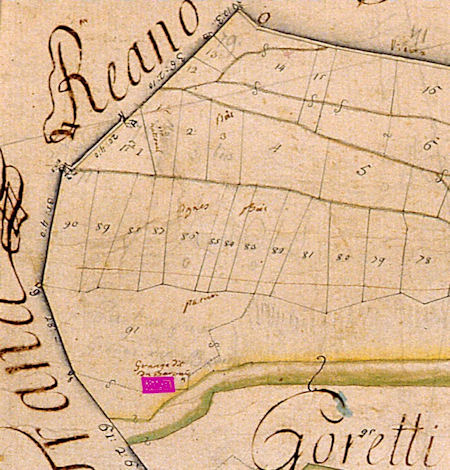 Mappa antica del 1757