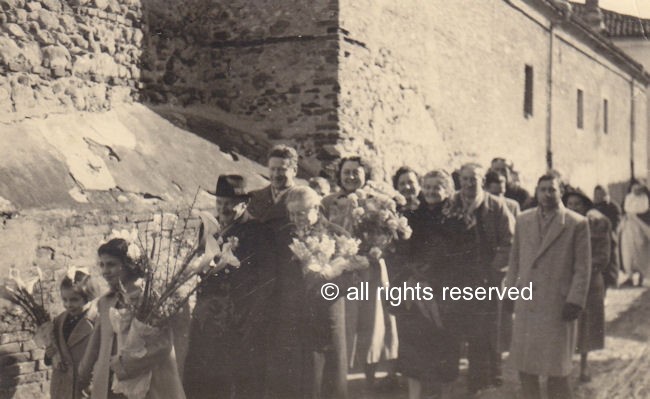 anno 1951 nozze d'oro di Calcagno Simone e Merlo Giacinta