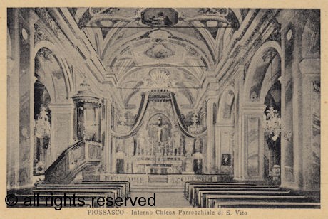 Interno Chiesa Parrocchiale di San Vito