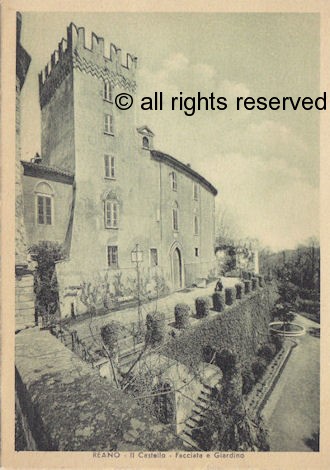 Castello facciata e giardino